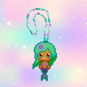 Mermaid Perler Kandi Necklace